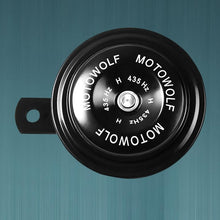 Load image into Gallery viewer, 1Pcs Motorcycle Waterproof Horn Moto Trumpet 12V Loud 110db Moped Dirt Bike Electric Vehicle Scooter Air Horns Motorbike Horn