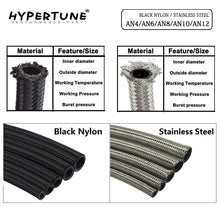 Load image into Gallery viewer, AN4 AN6 AN8 AN10 AN12 Braided Stainless Steel Fuel Hose Oil Gasoline Brake Line Hose For Racing Motorcycle Teflon Hose 0.3 Meter