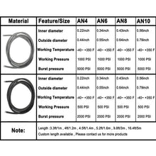 Load image into Gallery viewer, Car-Styling Stainless Steel 1M Braided Brake Gas Oil Fuel Line Hose AN4 AN6 AN8 AN10 Automobiles Cooling System