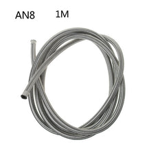 Load image into Gallery viewer, Car-Styling Stainless Steel 1M Braided Brake Gas Oil Fuel Line Hose AN4 AN6 AN8 AN10 Automobiles Cooling System