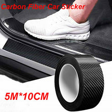 Load image into Gallery viewer, 5/3M 3D Carbon Fiber Car Sticker DIY Paste Protector Strip Auto Door Sill Side Mirror Anti Scratch Tape Waterproof Protect Film