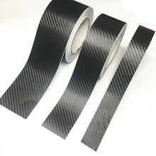 Load image into Gallery viewer, 5/3M 3D Carbon Fiber Car Sticker DIY Paste Protector Strip Auto Door Sill Side Mirror Anti Scratch Tape Waterproof Protect Film