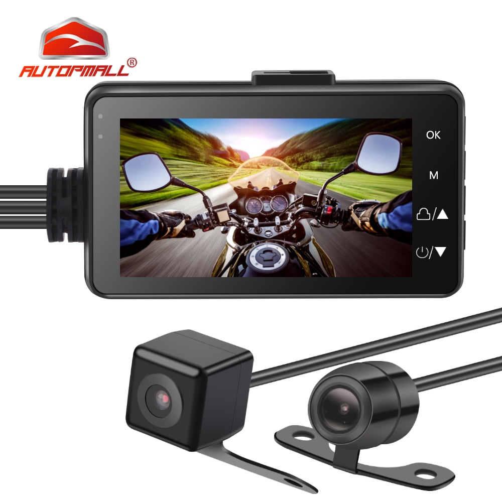 Motorcycle camera Touch Screen HD Realtime Surveillance fotografica moto MT18 dashcam Wide Angle Camera waterproof