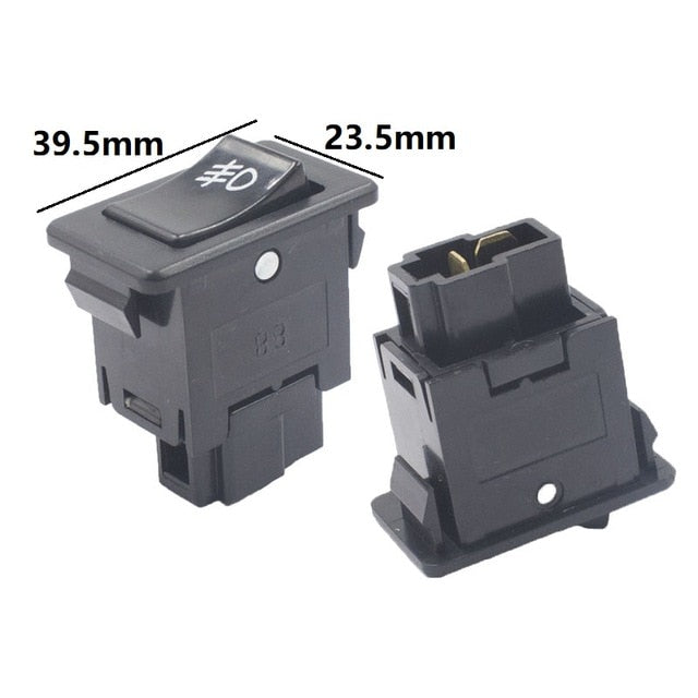 KELIMI Car-styling Modified Rocker Switch Button Universal engine stop+larme/fan/power/wiper/fog lamp switch with cable