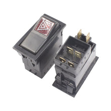 Load image into Gallery viewer, KELIMI Car-styling Modified Rocker Switch Button Universal engine stop+larme/fan/power/wiper/fog lamp switch with cable
