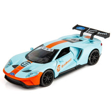 Load image into Gallery viewer, 1:32 small Scale road signature ford GT vintage 1965 Shelby Cobra Daytona Coupe No.9  die cast metal model racing Car toys
