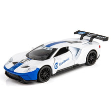 Load image into Gallery viewer, 1:32 small Scale road signature ford GT vintage 1965 Shelby Cobra Daytona Coupe No.9  die cast metal model racing Car toys
